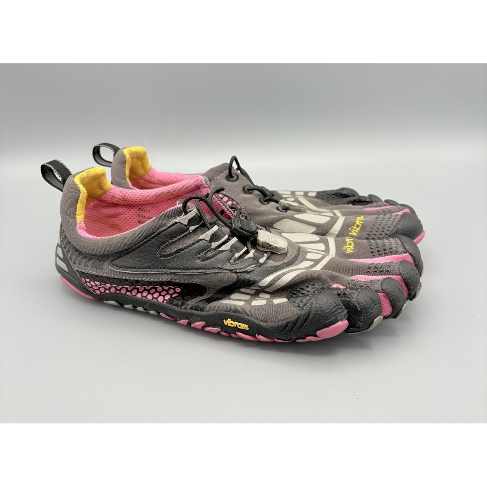 Vibram Five Fingers Shoes Women's EU 40 Black Pink Lace Up Outdoor Sports W3753 - Picture 3 of 11